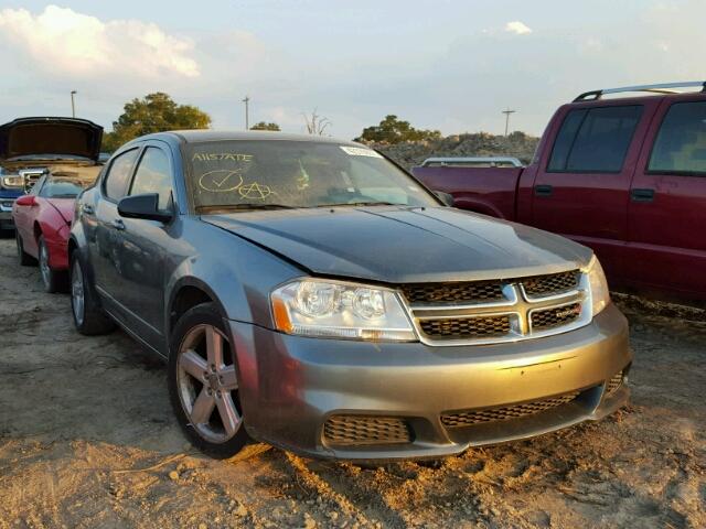 1C3CDZAB0DN712639 - 2013 DODGE AVENGER GRAY photo 1