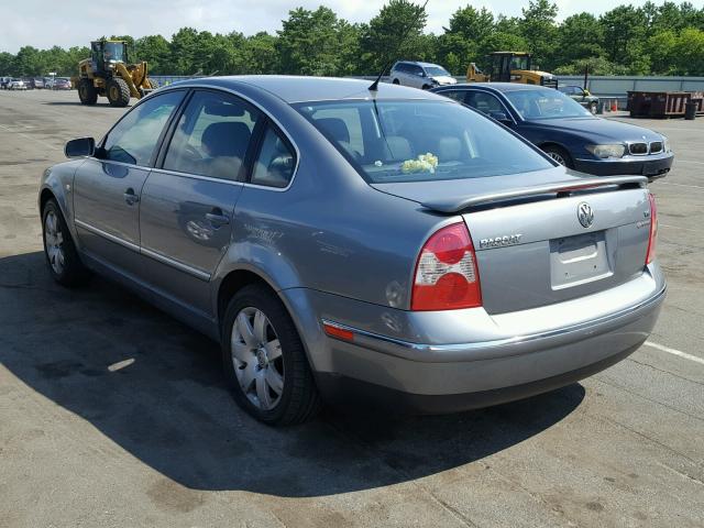 WVWTH63B43P202745 - 2003 VOLKSWAGEN PASSAT GLX 灰色 照片 3