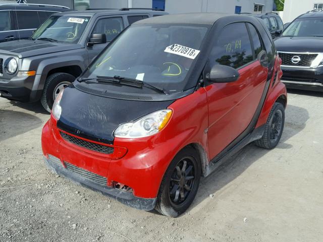 WMEEJ3BA2BK486751 - 2011 SMART FORTWO PUR RED photo 2