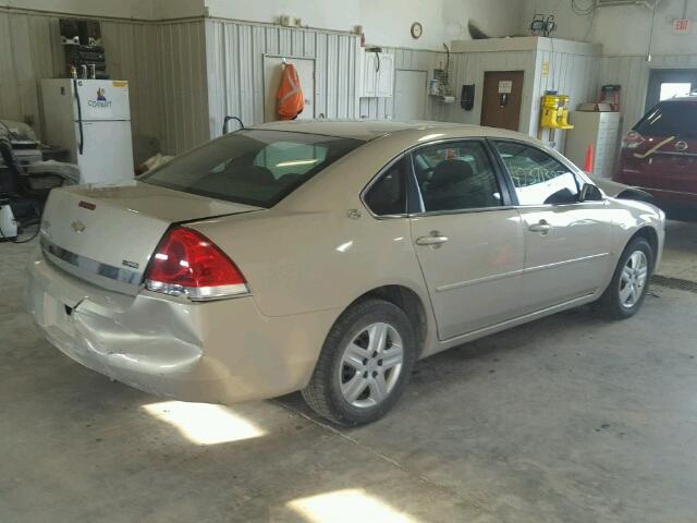 2G1WB55K989157161 - 2008 CHEVROLET IMPALA GOLD photo 4