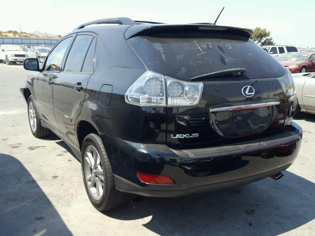 JTJHW31U272021464 - 2007 LEXUS RX 400H BLACK photo 3