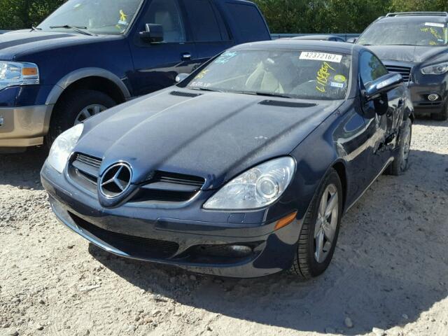 WDBWK54F66F108093 - 2006 MERCEDES-BENZ SLK 280 BLUE photo 2