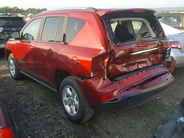 1C4NJCBA4ED573283 - 2014 JEEP COMPASS SP 红色 照片 3