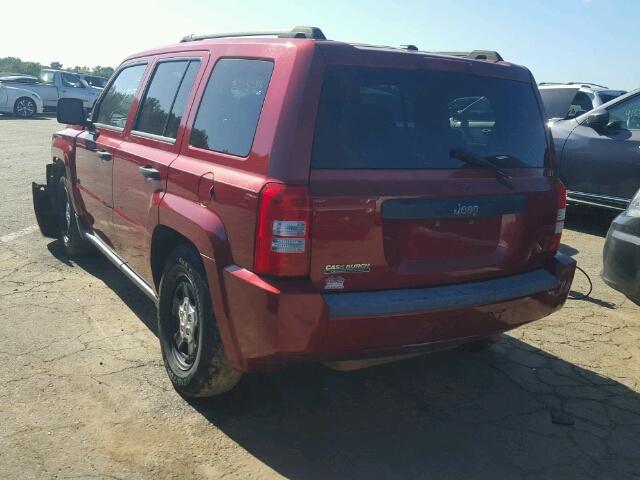 1J4FT28A49D159470 - 2009 JEEP PATRIOT SP RED photo 3