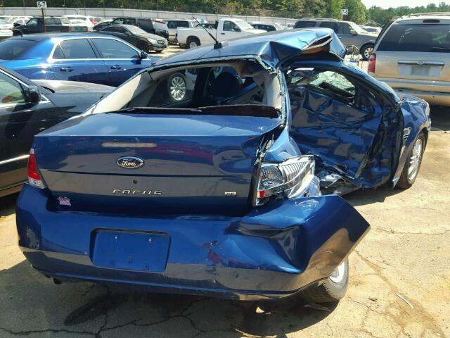 1FAHP35N08W180857 - 2008 FORD FOCUS SE BLUE photo 4