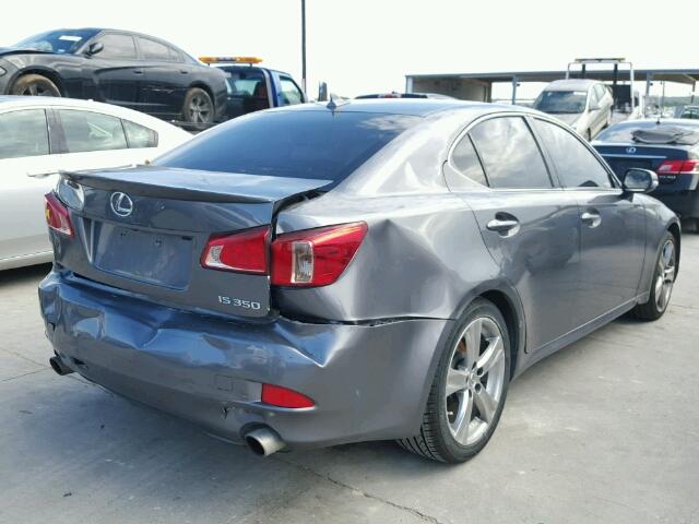 JTHBE5C23C5029468 - 2012 LEXUS IS 350 GRAY photo 4