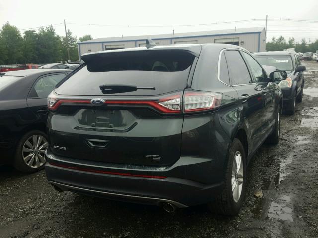 2FMTK4J82FBC08046 - 2015 FORD EDGE SEL GRAY photo 4