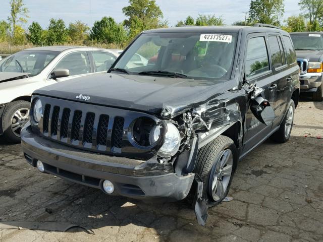 1C4NJRFB4ED726881 - 2014 JEEP PATRIOT LA BLACK photo 2