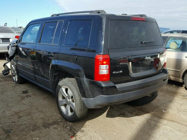 1C4NJRFB4ED726881 - 2014 JEEP PATRIOT LA BLACK photo 3