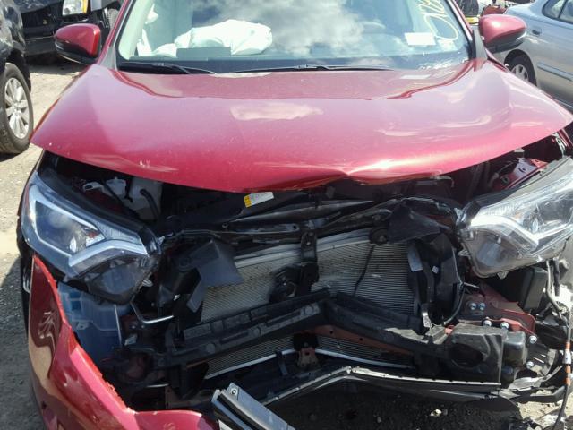 2T3RFREVXJW708395 - 2018 TOYOTA RAV4 ADVEN RED photo 7