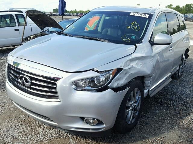 5N1AL0MN1DC341473 - 2013 INFINITI JX35 BASE SILVER photo 2