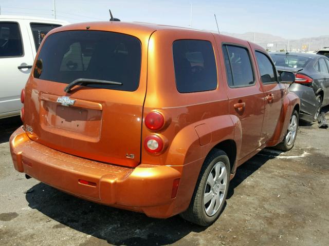 3GNDA13D78S648532 - 2008 CHEVROLET HHR LS ORANGE photo 4
