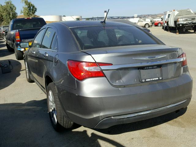 1C3CCBAB4CN273695 - 2012 CHRYSLER 200 LX CHARCOAL photo 3