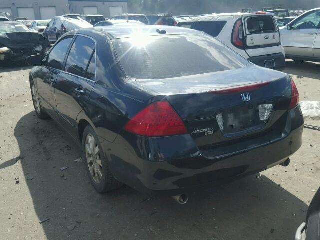 1HGCM66547A038652 - 2007 HONDA ACCORD EX BLACK photo 3