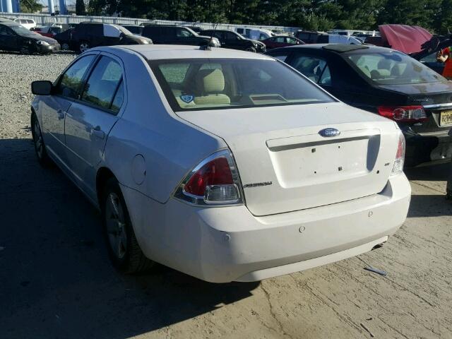 3FAHP07Z98R227966 - 2008 FORD FUSION SE WHITE photo 3