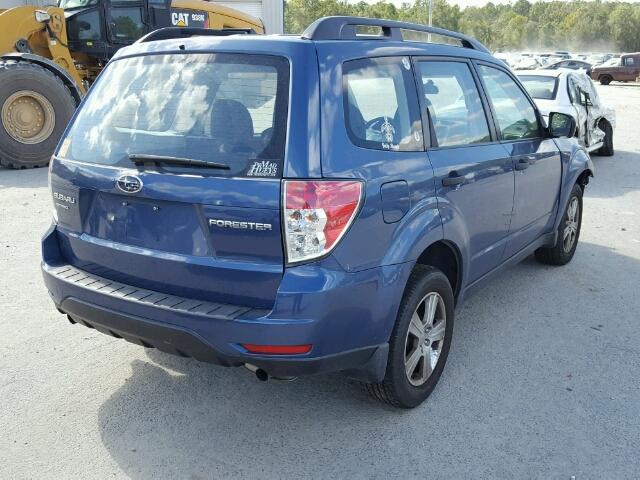JF2SHBBC6CH453521 - 2012 SUBARU FORESTER BLUE photo 4