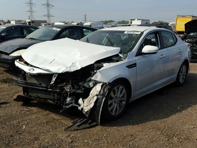 5XXGN4A75FG416863 - 2015 KIA OPTIMA EX WHITE photo 2