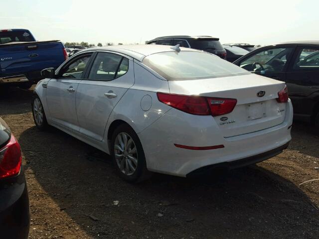 5XXGN4A75FG416863 - 2015 KIA OPTIMA EX WHITE photo 3