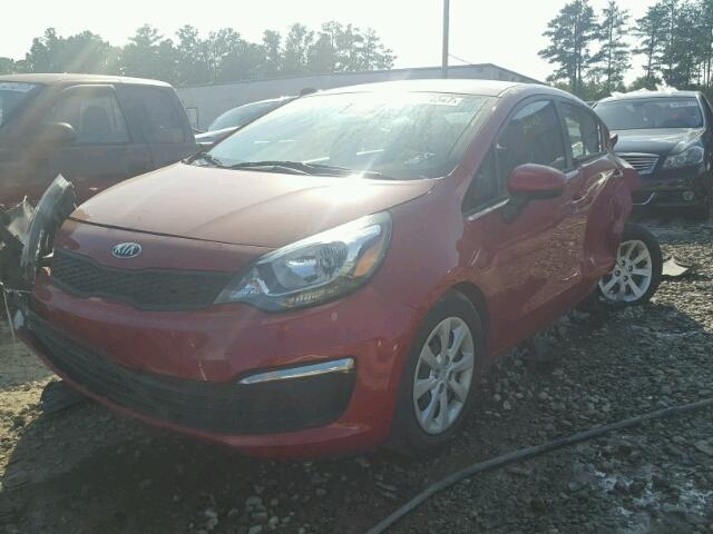 KNADM4A34H6057426 - 2017 KIA RIO RED photo 2