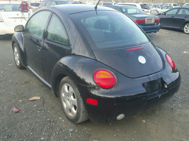 3VWCK21C03M420030 - 2003 VOLKSWAGEN NEW BEETLE შავი ფოტო 3