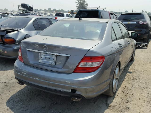 WDDGF54X49R082377 - 2009 MERCEDES-BENZ C 300 GRAY photo 4