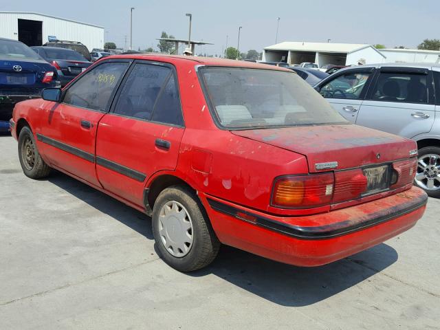 JM1BG2245P0583255 - 1993 MAZDA PROTEGE DX RED photo 3