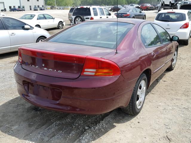 2B3HD46R41H669729 - 2001 DODGE INTREPID S 栗色 照片 4