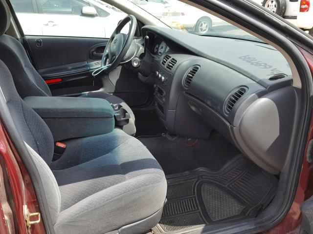 2B3HD46R41H669729 - 2001 DODGE INTREPID S MAROON photo 5