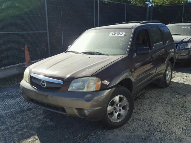 4F2YU09172KM19232 - 2002 MAZDA TRIBUTE LX BURGUNDY photo 2