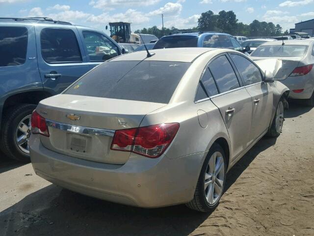 1G1PH5S91B7136382 - 2011 CHEVROLET CRUZE LTZ GOLD photo 4