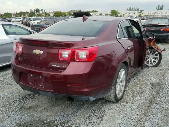 1G11E5SA0GF158041 - 2016 CHEVROLET MALIBU LIM 勃艮第红 照片 4