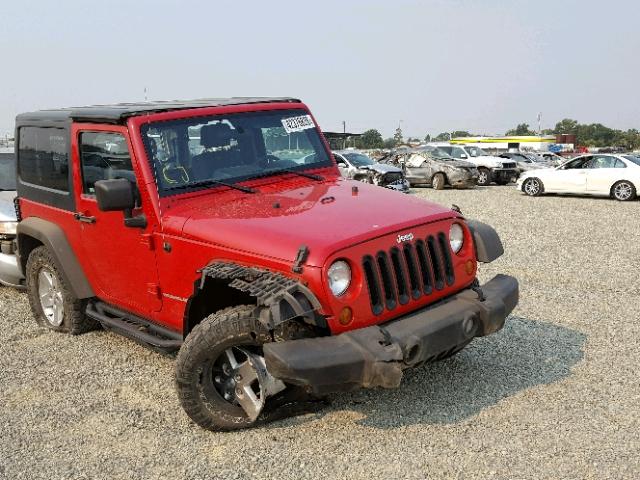 1J4FA24147L189812 - 2007 JEEP WRANGLER X RED photo 1