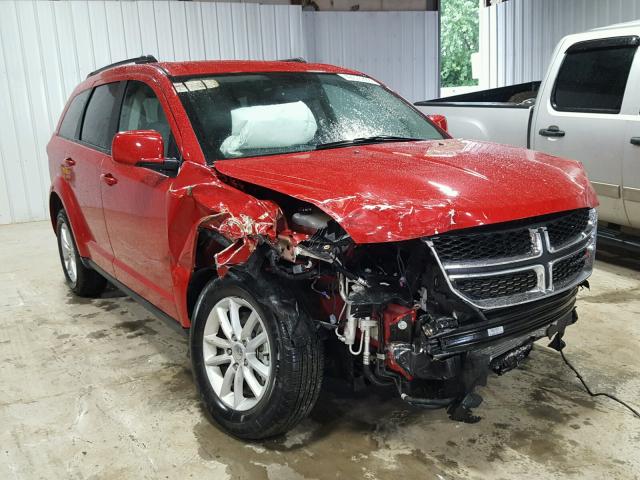 3C4PDDBG8FT740962 - 2015 DODGE JOURNEY SX RED photo 1