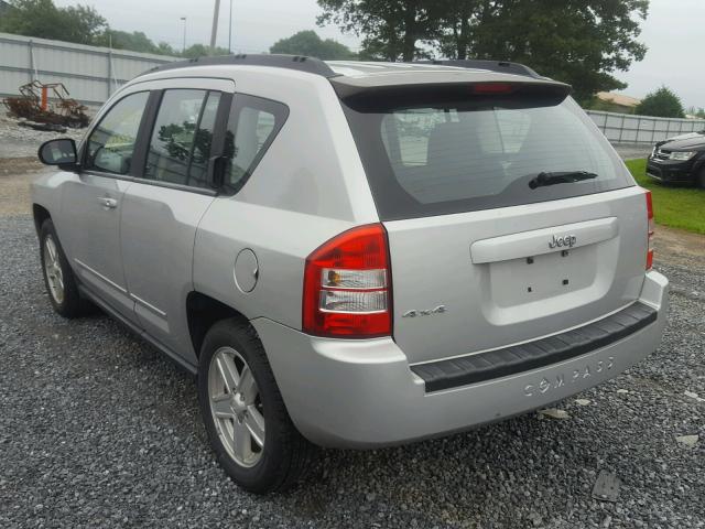 1J4NF4FB3AD584774 - 2010 JEEP COMPASS SP SILVER photo 3