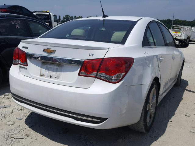 1G1PE5SB0D7330156 - 2013 CHEVROLET CRUZE LT WHITE photo 4