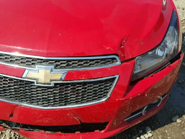 1G1PF5SC5C7349290 - 2012 CHEVROLET CRUZE LT RED photo 9