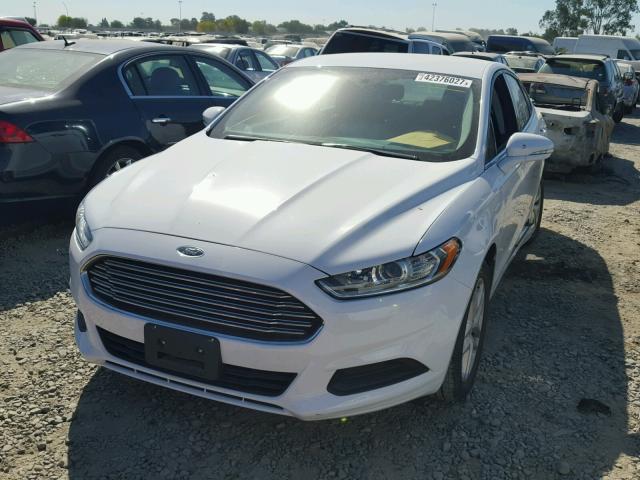 3FA6P0HD8ER150481 - 2014 FORD FUSION WHITE photo 2