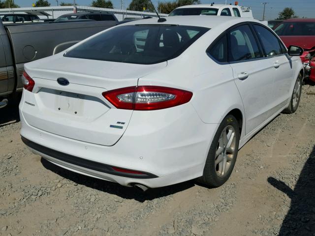 3FA6P0HD8ER150481 - 2014 FORD FUSION WHITE photo 4