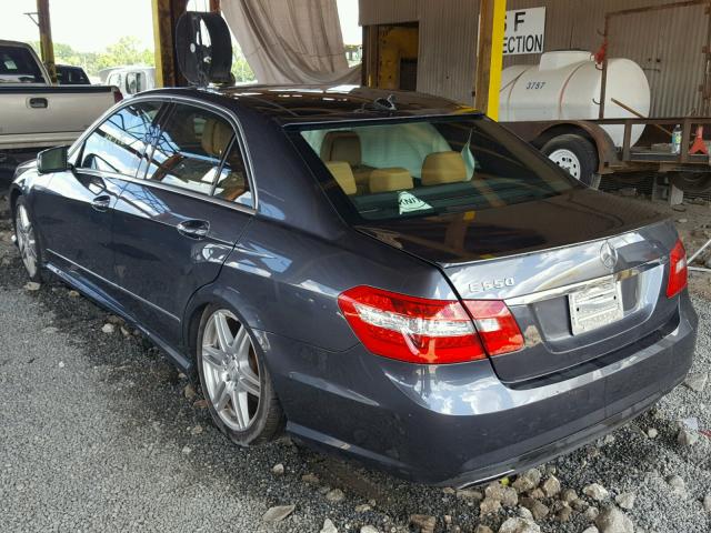 WDDHF7CB2AA026916 - 2010 MERCEDES-BENZ E 550 GRAY photo 3