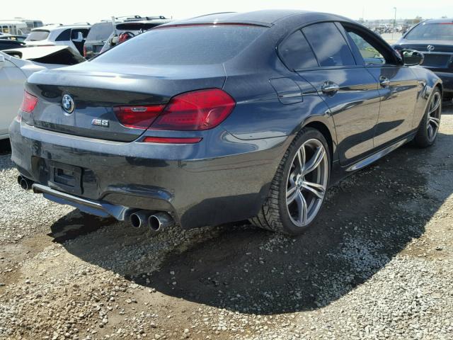 WBS6C9C51EDV73849 - 2014 BMW M6 GRAN CO BLACK photo 4