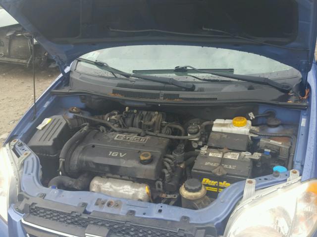 KL1TD566X8B218318 - 2008 CHEVROLET AVEO BASE Mavi fotoğraf 7