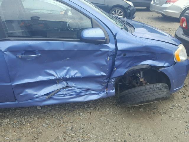 KL1TD566X8B218318 - 2008 CHEVROLET AVEO BASE Mavi fotoğraf 9