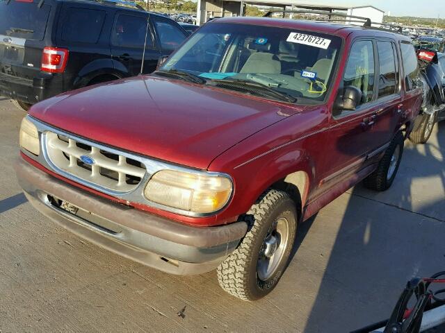 1FMDU32X5SUC08934 - 1995 FORD EXPLORER MAROON photo 2