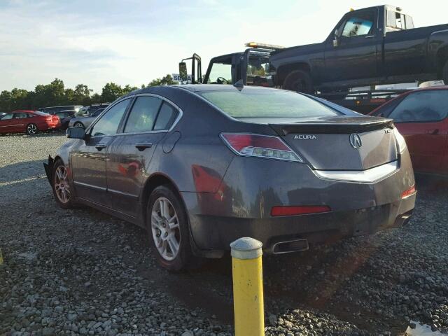 19UUA86509A011976 - 2009 ACURA TL GRAY photo 3