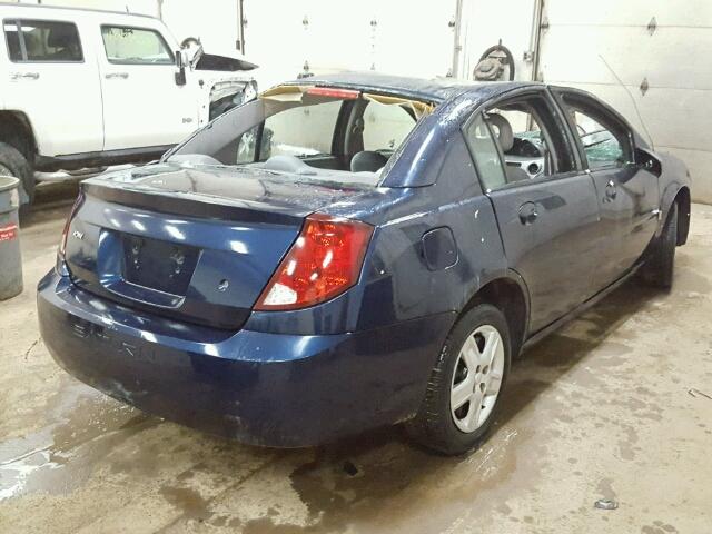 1G8AJ55F27Z178049 - 2007 SATURN ION LEVEL BLUE photo 4