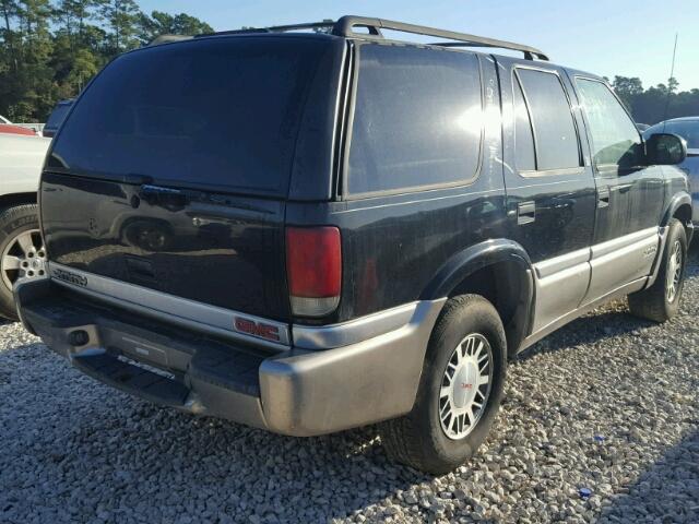 1GKDT13W7X2549129 - 1999 GMC ENVOY BLACK photo 4