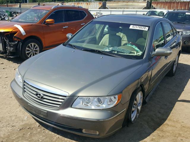 KMHFC46F67A183554 - 2007 HYUNDAI AZERA SE GREEN photo 2