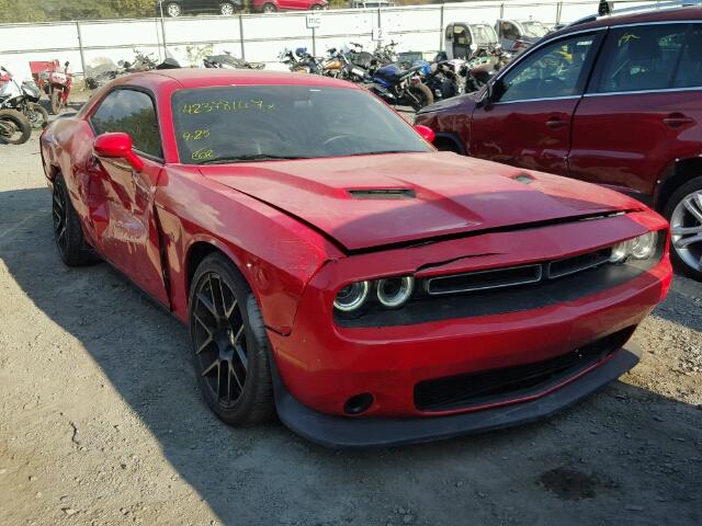 2C3CDZFJ1FH782629 - 2015 DODGE CHALLENGER RED photo 1