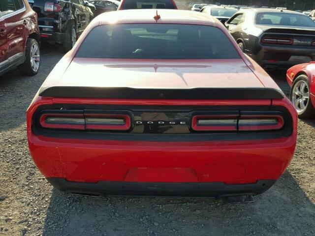 2C3CDZFJ1FH782629 - 2015 DODGE CHALLENGER RED photo 9