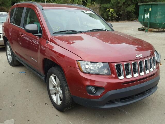 1C4NJCBB2ED567071 - 2014 JEEP COMPASS RED photo 1